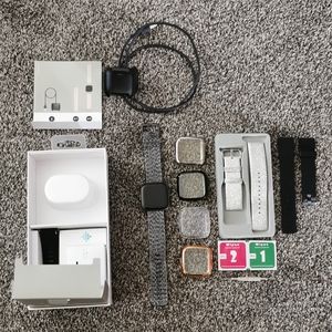 Fitbit Versa 2 with accessories